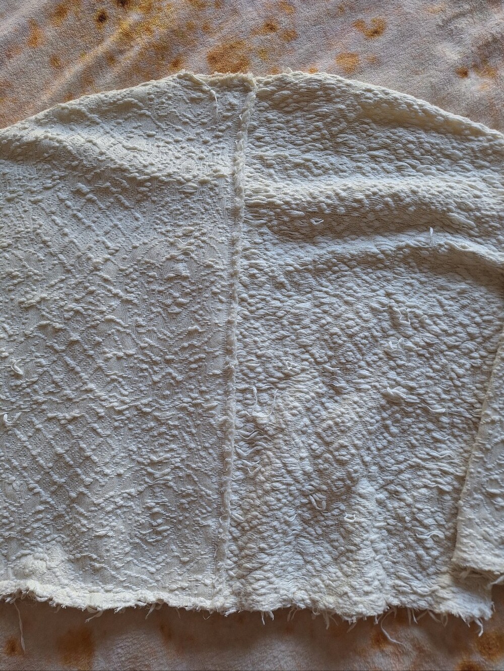 Free People Favorite Crush Textured Zip Up Jacket Ivory Boho Oversized S Rare - Picture 13 of 13
